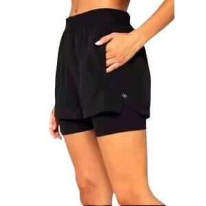 New‎ FOURLAPS Command Shorts Size L Black Running Athletic Athleisure Sporty